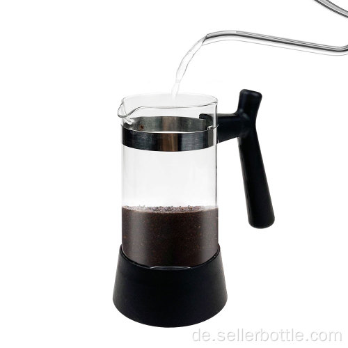 300 ml French-Press-Kaffeemaschine aus Glas mit Löffel